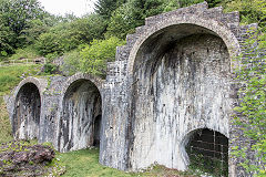 
The charging arches, Sirhowy Ironworks, June 2019