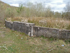 
One of two tanks at ST 1762 8926 to the South of the railway, Bedwas Colliery, April 2012