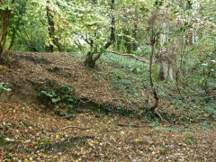 
Chatham incline top, Machen, the upper end at Bovil Sidings, October 2012