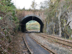 
The quarry sidings looking West, Machen Quarry, October 2012