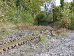 
The quarry sidings looking East, Machen Quarry, October 2012