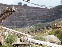 
A closer view of Machen Quarry, October 2012