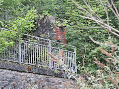 
A fragment of a wall from Bargoed Colliery, June 2023