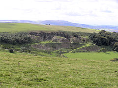 
Hendre Quarry at SO 1045 0194, Bedlinog, August 2010