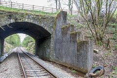 
Pont-y-Saeson Bridge at Penallta Junction, The Rhymney Railway connecting line, April 2017