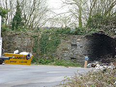 
Rhos Llantwit Colliery gasworks walls, Caerphilly, April 2012