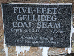 
Deep Navigation Colliery, five feet or Gellideg seam, September 2021