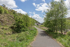 
Trackbed to New Tredegar station, BMR, May 2015