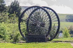
Mclaren Colliery winding wheels, Pontlottyn, May 2015