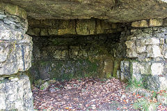 
Small 'cave' on Baileys Govilon Tramroad around the Gellifelen tunnels, October 2019