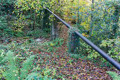 
A pipeline near the Clydach river, Gilwern, November 2019