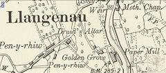 
Golden Grove board mills, Glangrwyney, 1899 © Crown Copyright reserved