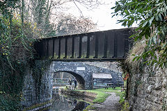 
Brecon and Merthyr Railway bridge over the B & A Canal, Talybont, November 2018