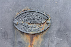 
1887 plate on the Barry Railway bridge on Albert Road, Pontypridd, March 2018