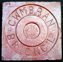 
A floor tile from Cwmbran brickworks, © photo courtesy of Lawrence Skuse