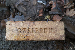 
'Graigddu', possibly a coping stone from Graigddu brickworks © Photo courtesy of Michael Kilner