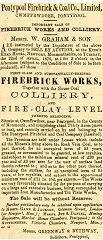 
Pontypool Firebrick and Coal Co Ltd auction, 29 March 1879
