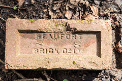 
'Beaufort Brick Co Ltd' type 1 with underlines, from Beaufort Brickworks
