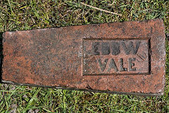 
'Ebbw Vale' on a wedged brick 