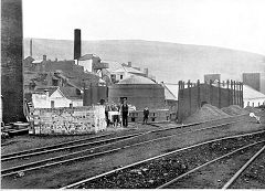 
Old Furnace kilns, Ebbw Vale, before 1901, looks more like it is the old kilns but could be Brynhelig, © National Museum of Wales