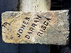 
'Jones Darran Risca' with a different 'R', Risca Brickworks © Photo courtesy of Ian Clarke