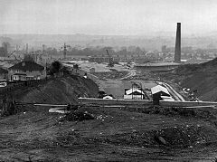 
Malpas brickworks, c1965, from the top of the M4 Brynglas tunnel construction site
