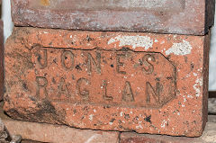 
'Jones Raglan' probably from Raglan brickworks, on display at Usk Rural History Museum