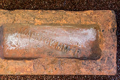 
A brick from Maesycwmmer brickworks © Photo courtesy of RIHM