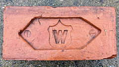 'W', found at Splott, possibly 'Waring', © Photo courtesy of Phil Burgoyne