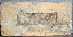
'BDFB' from Bridgend Dinas brickworks, Aberkenfig, and found in Australia,  © Photo courtesy of Frank Hunt