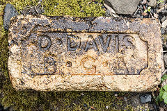 
'D Davis B G A' possibly from Blaengwawr Brickworks, Aberaman