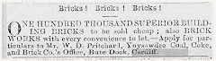 
Ynysawdre advert 31 May 1878, © Photo courtesy of Mike Stokes
