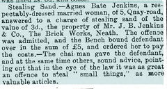 
Dinas Brickworks, Neath, press report, 15 Feb 1901.