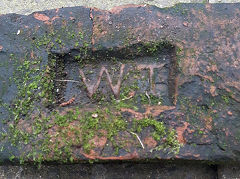 
'WT' for William Thomas of Morfa brickworks, Llanelly, © Photo courtesy of Stuart Howells