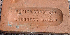 
'Davies Brothers Abenbury Works' from Abenbury Brickworks, Wrexham, Denbighshire  © Photo courtesy of 'Old Bricks'