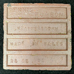 
'Dennis Ruabon Heather Brown Made in Wales' quarry tile from Hafod brickworks, Rhos. © Photo courtesy of Russ Firth