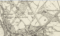 St Asaph brickworks, 1871, © Crown Copyright reserved