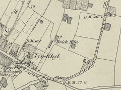 
Tyn-rhyl Brickworks, Rhyl, 1871 © Crown Copyright reserved