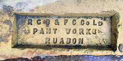 
'R G B F C Co Ld Pant Works Ruabon' from Pant brickworks, Ruabon, Denbighshire,  © Photo courtesy of Mike Shaw and 'Old Bricks'