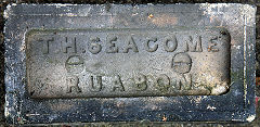 
'T H Seacome Ruabon' from Delph Brick and Fireclay Works, © Photo courtesy of David Kitching and 'Old Bricks'