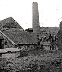 
Cardigan brickworks c1875 showing stack and thatched buildings! © Photo by J T Mathias