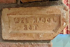 
'Wel hpool B&T' from Welshpool brickworks, the 'c' and 'Co' have been removed from the mould, © Photo courtesy of Rachael Oliver