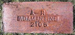 
'A-R Adamantine 2105' from Charles Davison & Co Ltd Buckley, Flint,  © Photo courtesy of Ian Suddaby and 'Old Bricks'