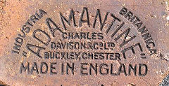 
'Industria Britannica Adamantine Charles Davison & Co Ltd Buckley Chester Made in England'<br> from Charles Davison & Co Ltd Buckley, Flint,  © Photo courtesy of 'Old Bricks'