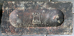 
'Castle' logo from Castle Brick Co, Buckley, © Photo courtesy of Mark Baigent and 'Old Bricks'