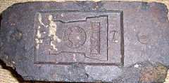 
'Castle' logo from Castle Brick Co, Buckley, © Photo courtesy of Stephen Payton and 'Old Bricks'
