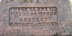 
'The Globe Fireclay Works Buckley Flintshire via Chester' from Globe Brickworks, Buckley, Flintshire, © Photo courtesy of 'Old Bricks'