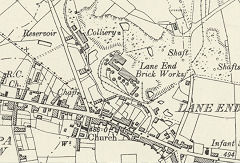 
Lane End brickworks, Buckley, 1898, © Crown Copyright reserved