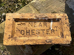 
'Near Chester', type 1 reverse of 'Rock Brick Co Buckley' from South Buckley brickworks, © Photo courtesy of Eileen Ellis Pritchard