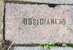 'Obsidianite' from Charles Davison & Co Ltd Buckley, Flint<br> © Photo courtesy of Edith and Drew Stewart